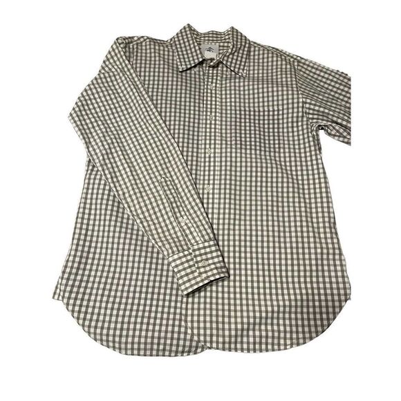 Brooks Brothers Black Fleece Thom Browne Gray White‎ Gingham Cotton Size BB1 - Picture 2 of 12